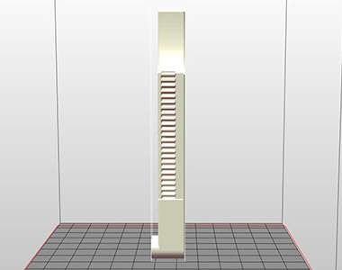 Linear Gear orientation in slicer