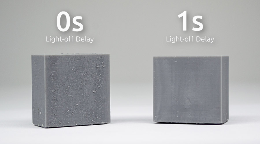 Impact of wait time settings in resin 3D printing to avoid blooming